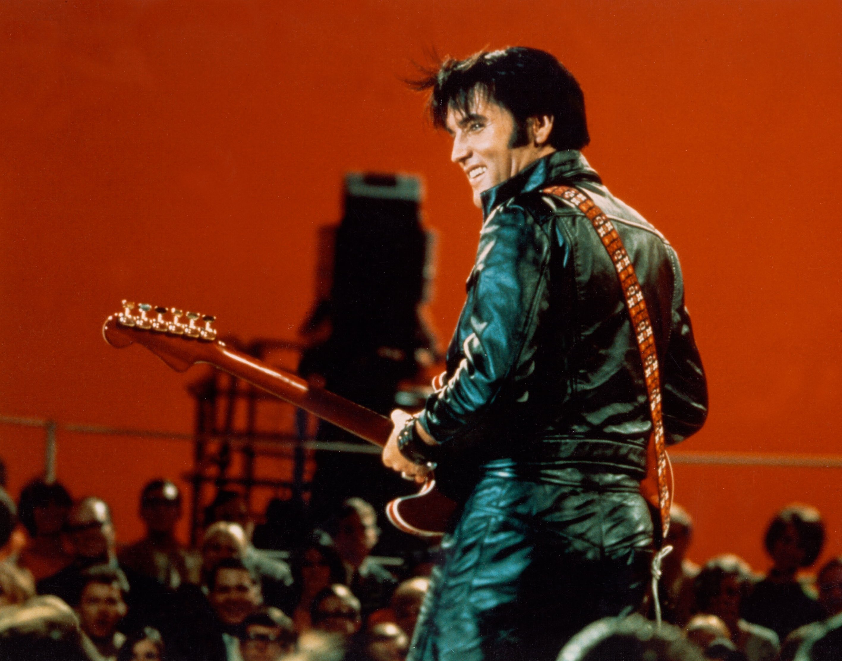 Elvis Presley wearing black