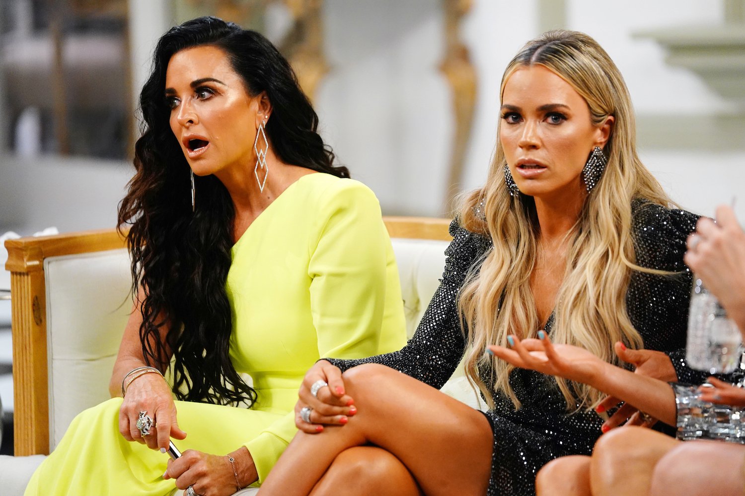 Kyle Richards and Teddi Mellencamp at the 'RHOBH' Season 9 reunion