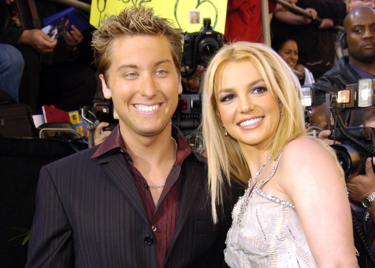 Lance Bass and Britney Spears at the 31st Annual American Music Awards
