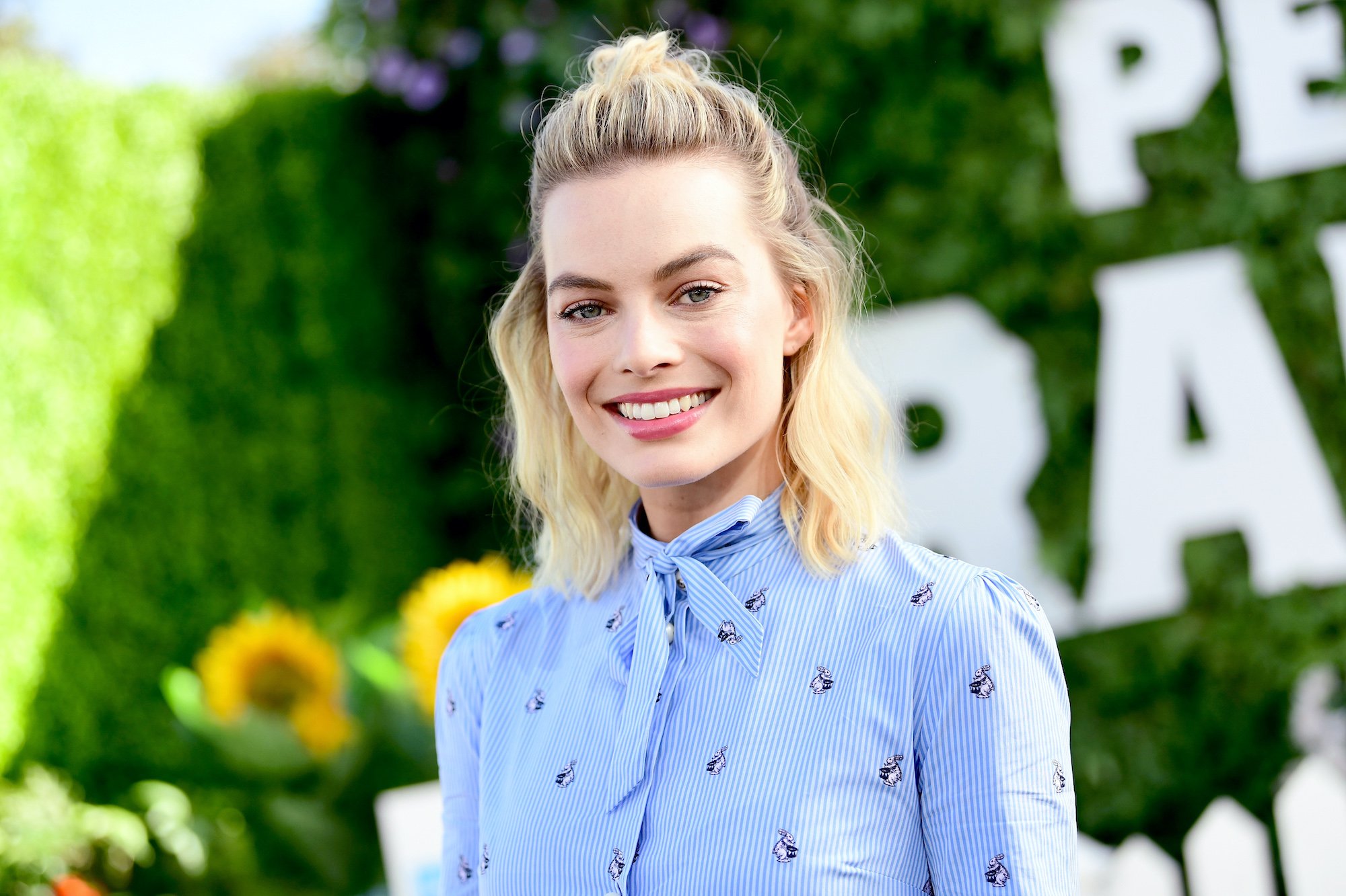 Margot Robbie attends the photo call for Columbia Pictures' 'Peter Rabbit' at The London Hotel on February 2, 2018