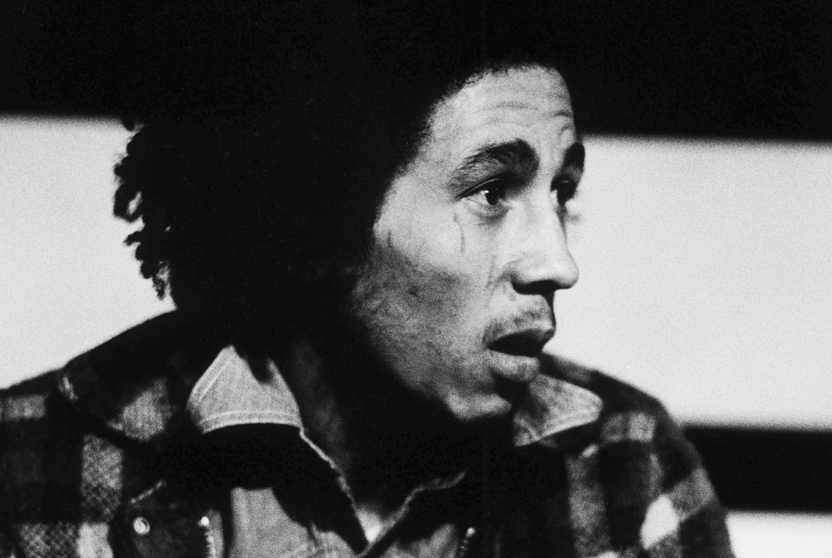 Bob Marley speaks to an interviewer in 1973.