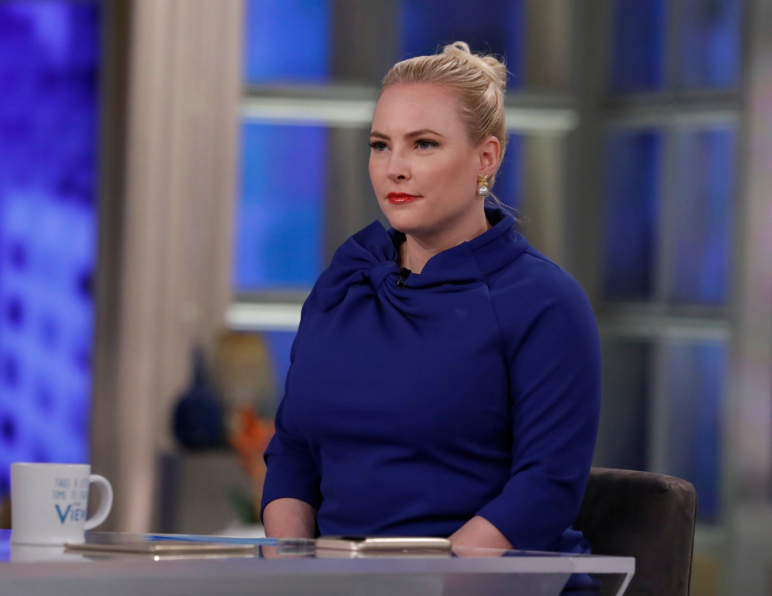 Meghan McCain on the set of 'The View' in 2018