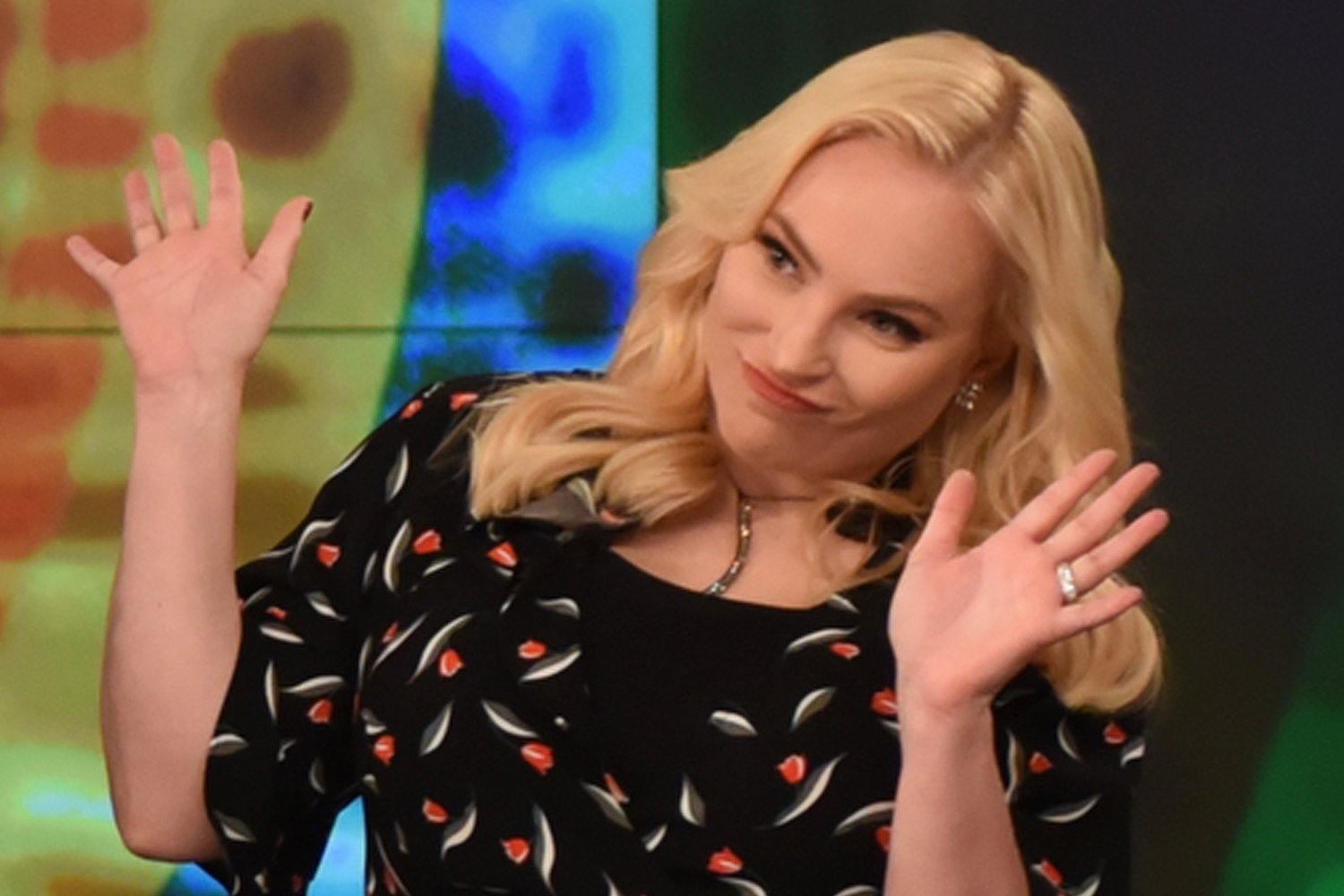 Meghan McCain on the set of 'The View' in 2018