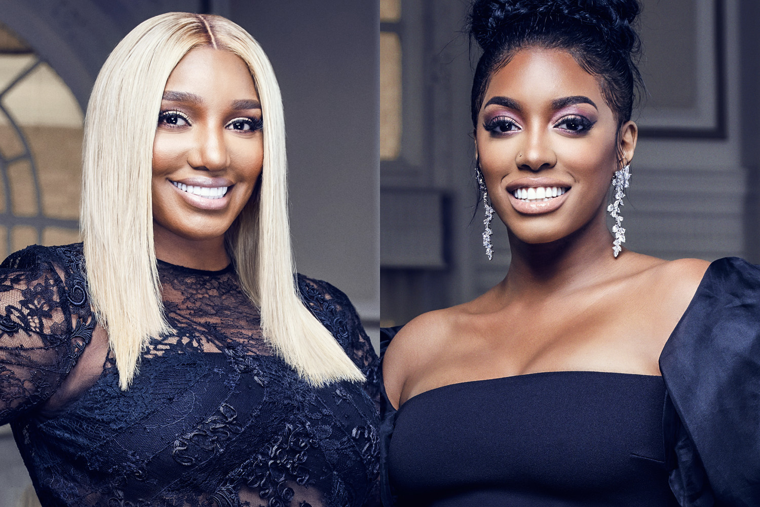 Nene Leakes and Porsha Williams in their 'RHOA' Season 12 promo phtoos