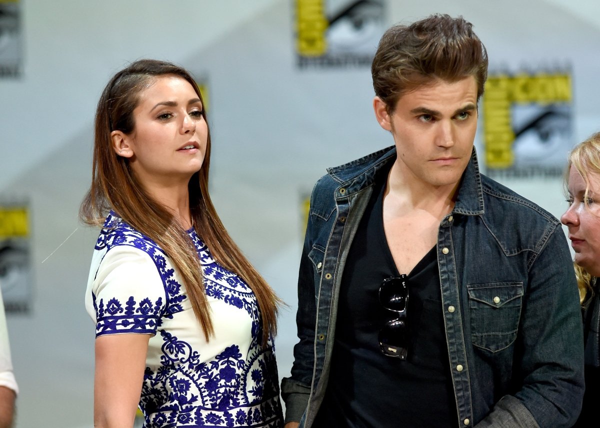 Nina Dobrev and Paul Wesley attend CW's ‘The Vampire Diaries’ panel during San Diego Comic-Con International 2014