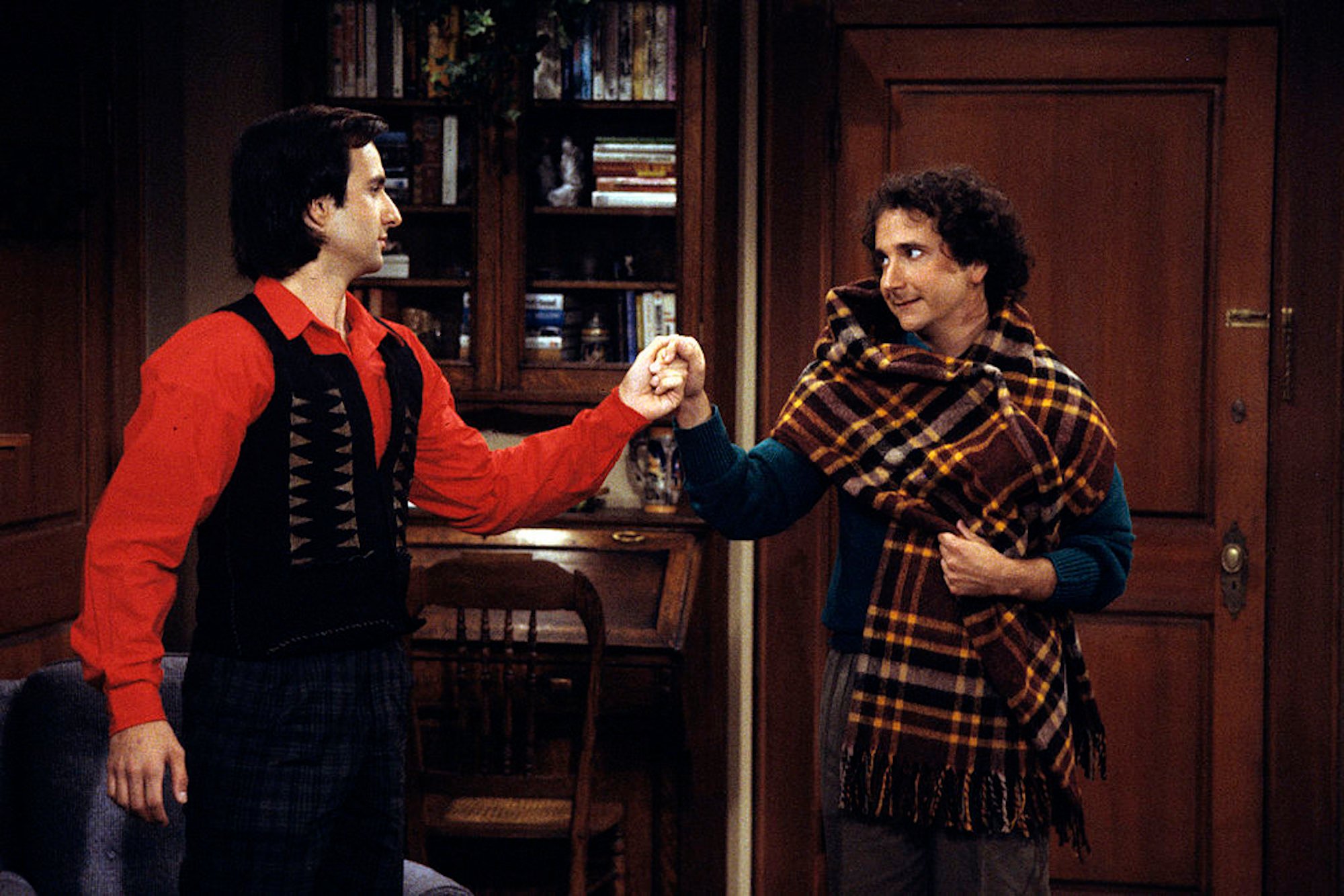 Balki (Bronson Pinchot) and Larry (Mark Linn-Baker)