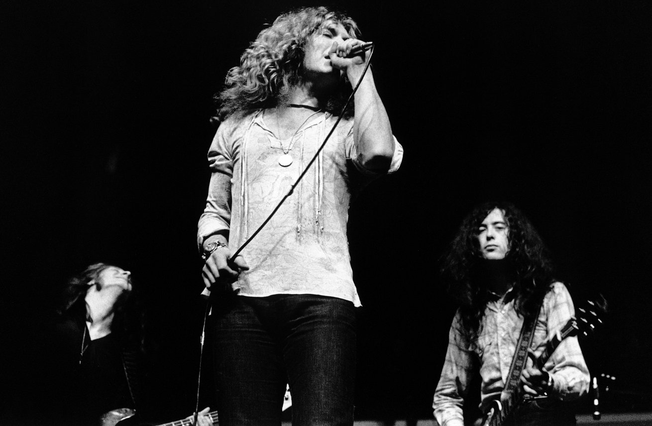 Led Zeppelin performing in Copenhagen