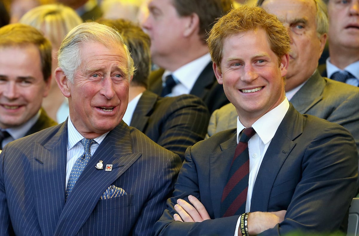 Prince Charles and Prince Harry in 2014 in London, England, in 2014