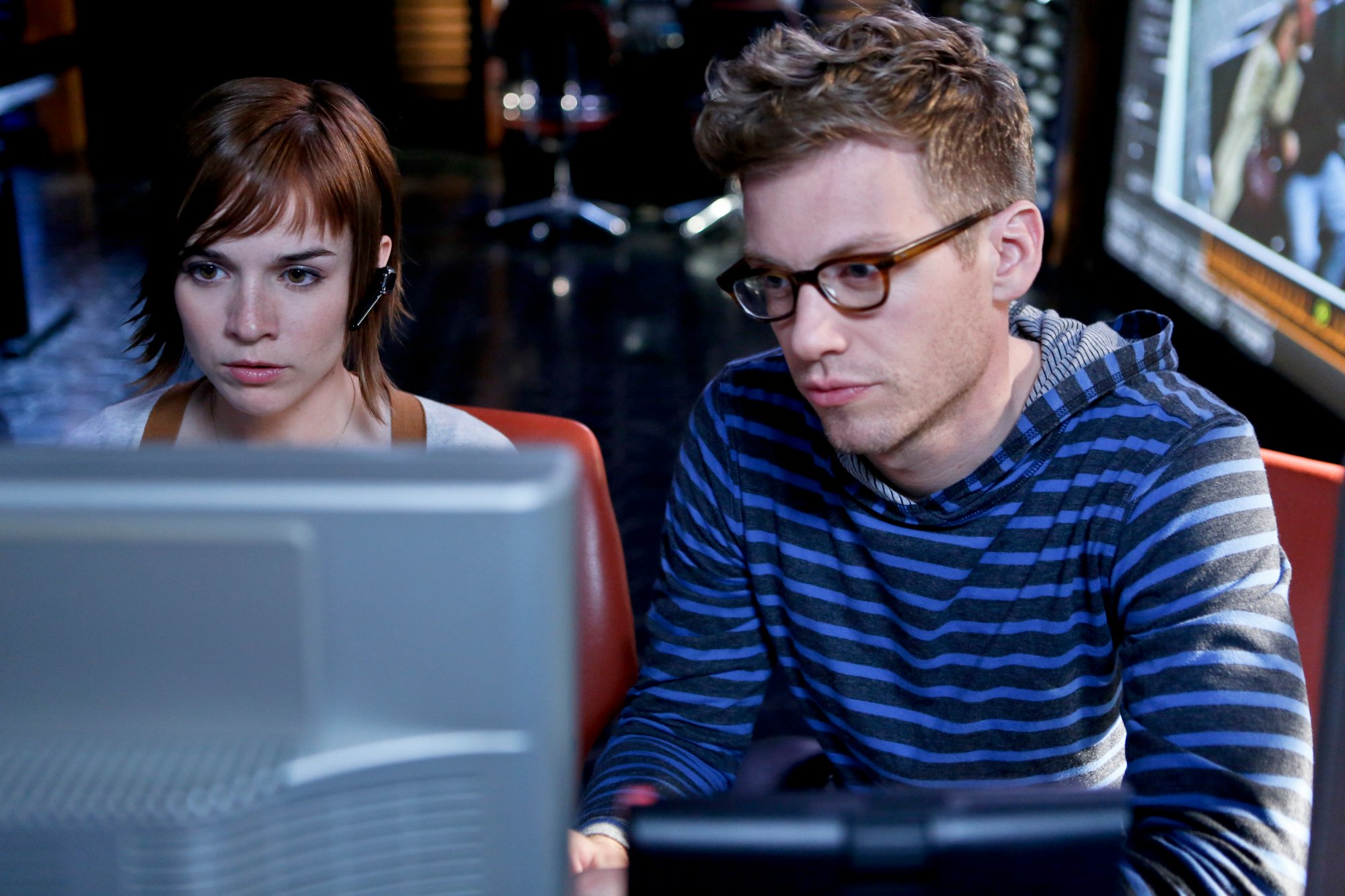 Renee Felice Smith and Barrett Foa on NCIS Los Angeles 