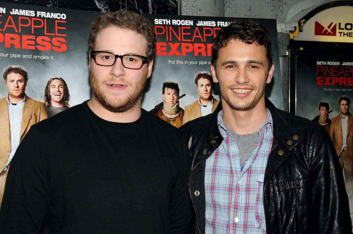 Seth Rogen (L) and James Franco