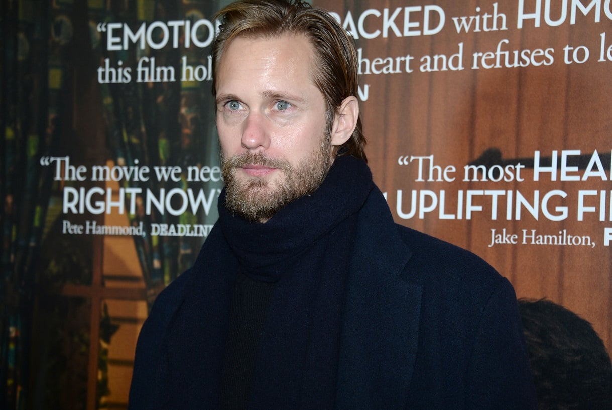 Alexander Skarsgard poses for the camera at a 2019 screening.