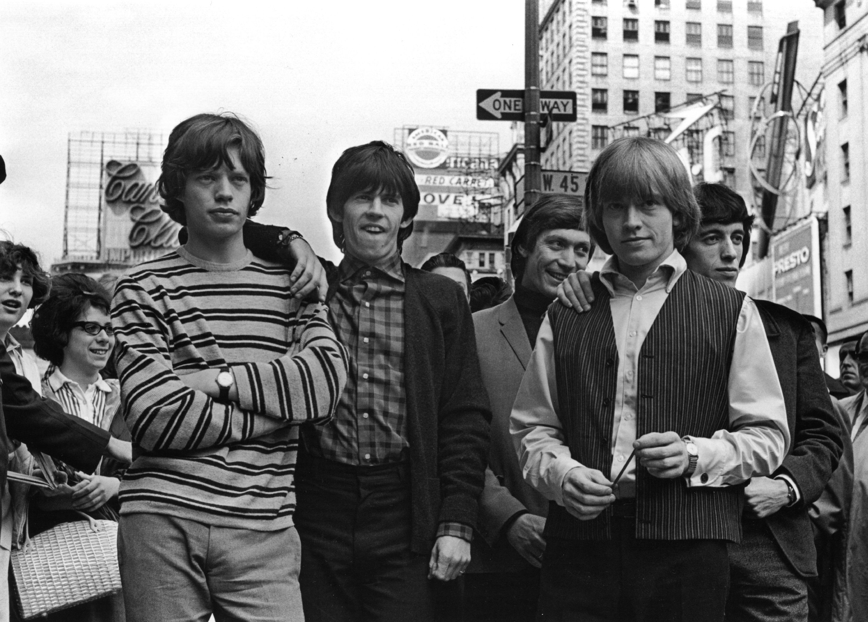 The Rolling Stones on a street