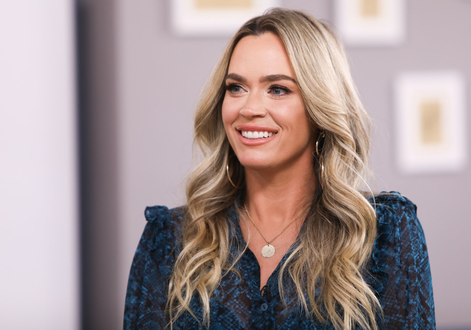 Teddi Mellencamp on the set of 'Home and Family' in 2021