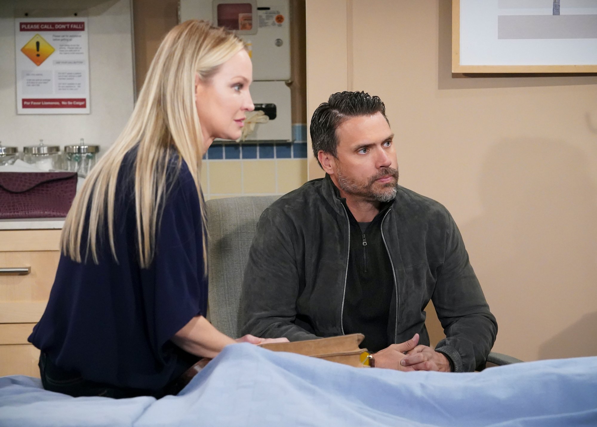 Sharon Case as Sharon Newman and Joshua Morrow as Nick Newman