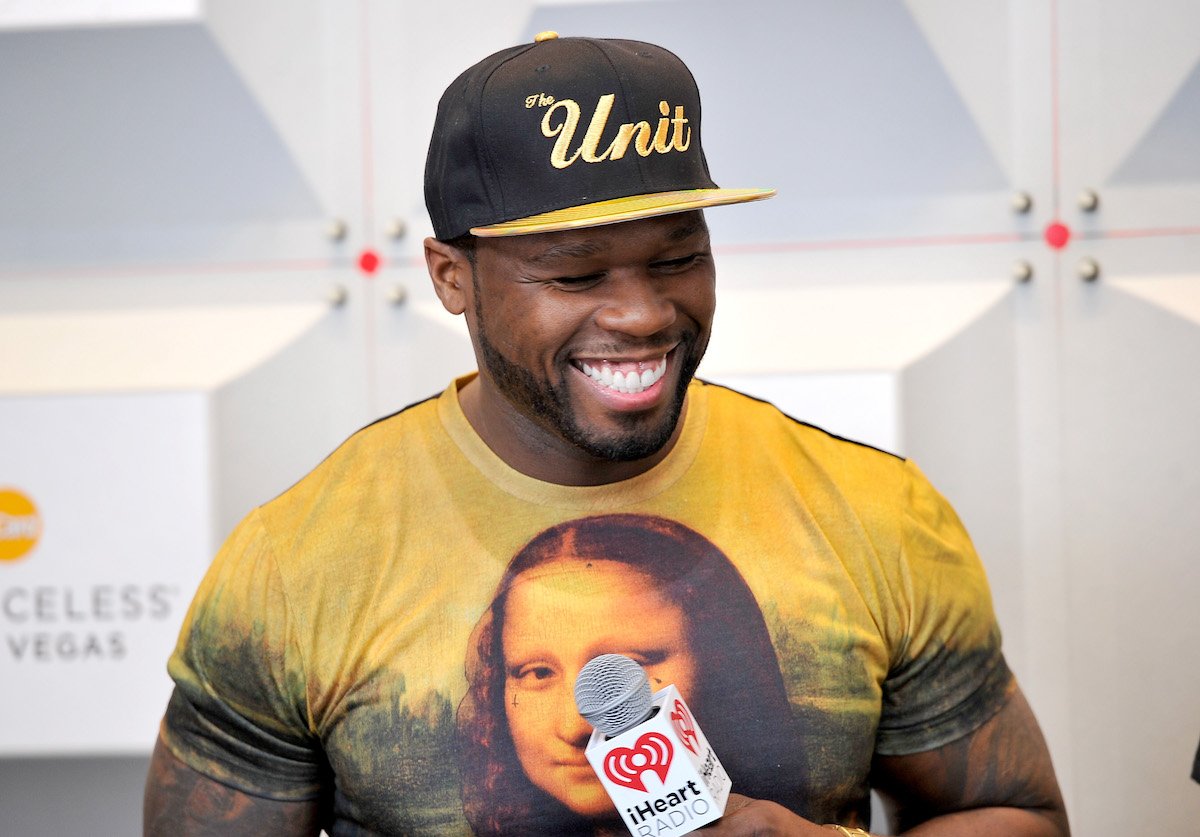 50 Cent smiling on the red carpet
