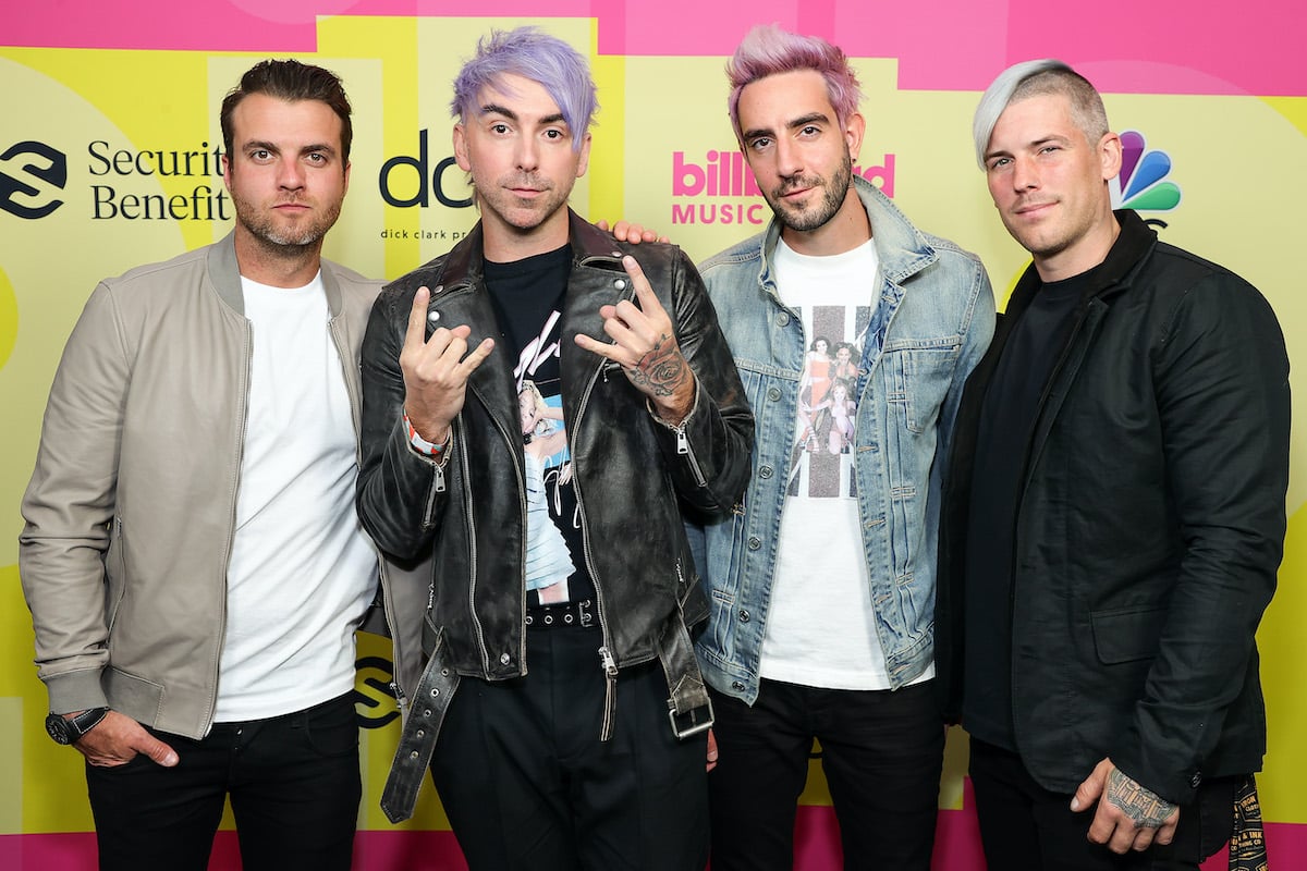 Rian Dawson, Alex Gaskarth, Jack Barakat, and Zack Merrick of All Time Low, who have tour dates scheduled for this summer and fall