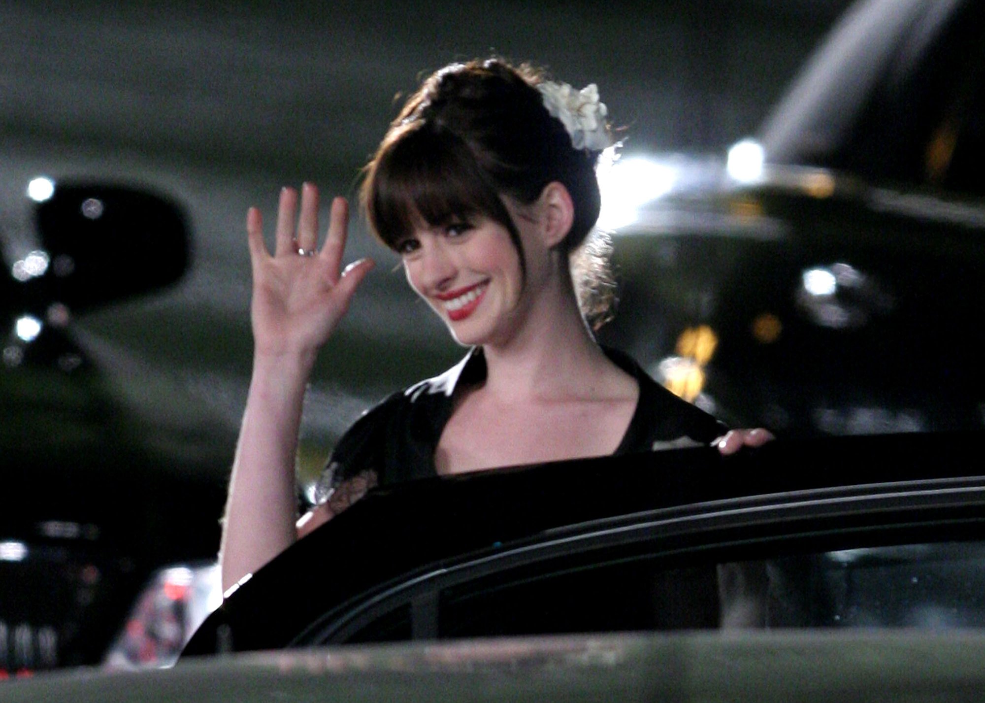 Anne Hathaway in New York City for 'The Devil Wears Prada'