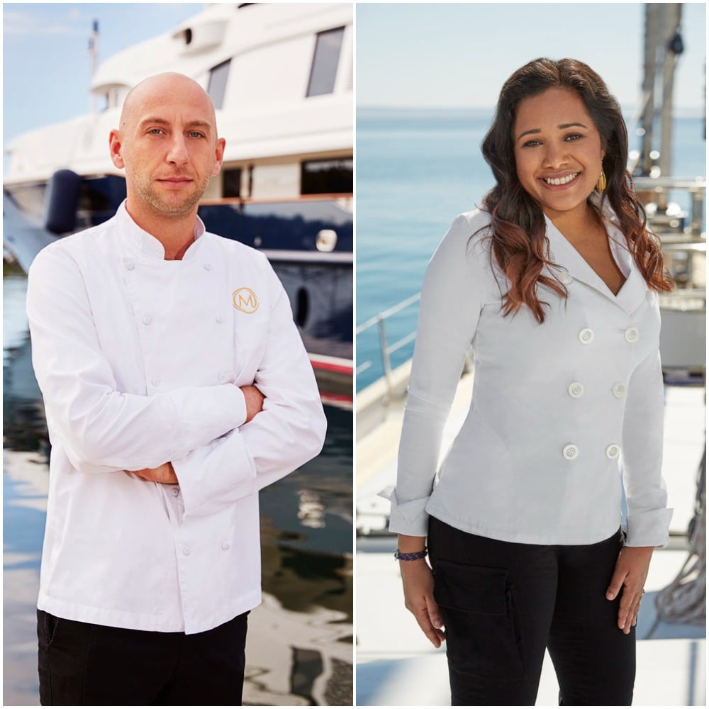 Below Deck Mediterranean's chef Mathew Shea and Below Deck Sailing Yacht's chef Natasha de Bourg cast photos