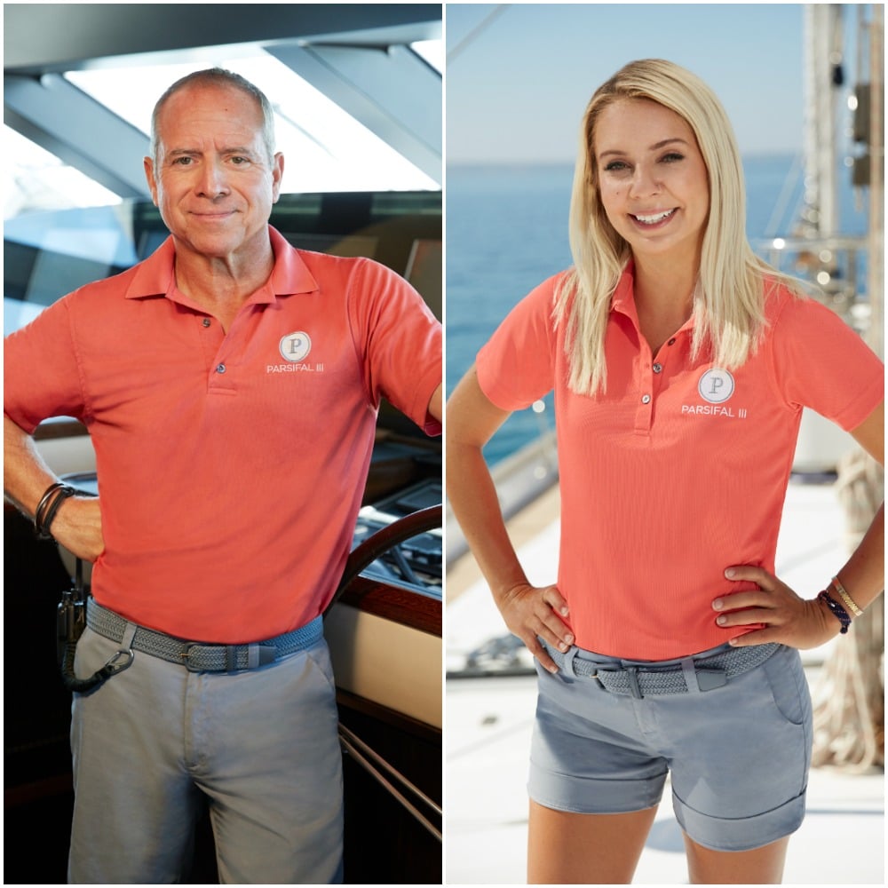 Captain Glenn Shephard and Sydney Zaruba from Below Deck Sailing Yacht