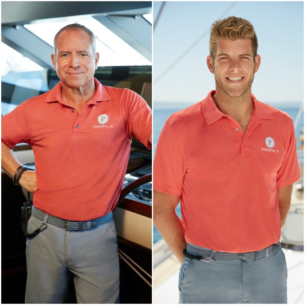 Below Deck Sailing Yacht Season 2 cast photos of Captain Glenn Shephard and Jean-Luc Cerza-Lanaux 