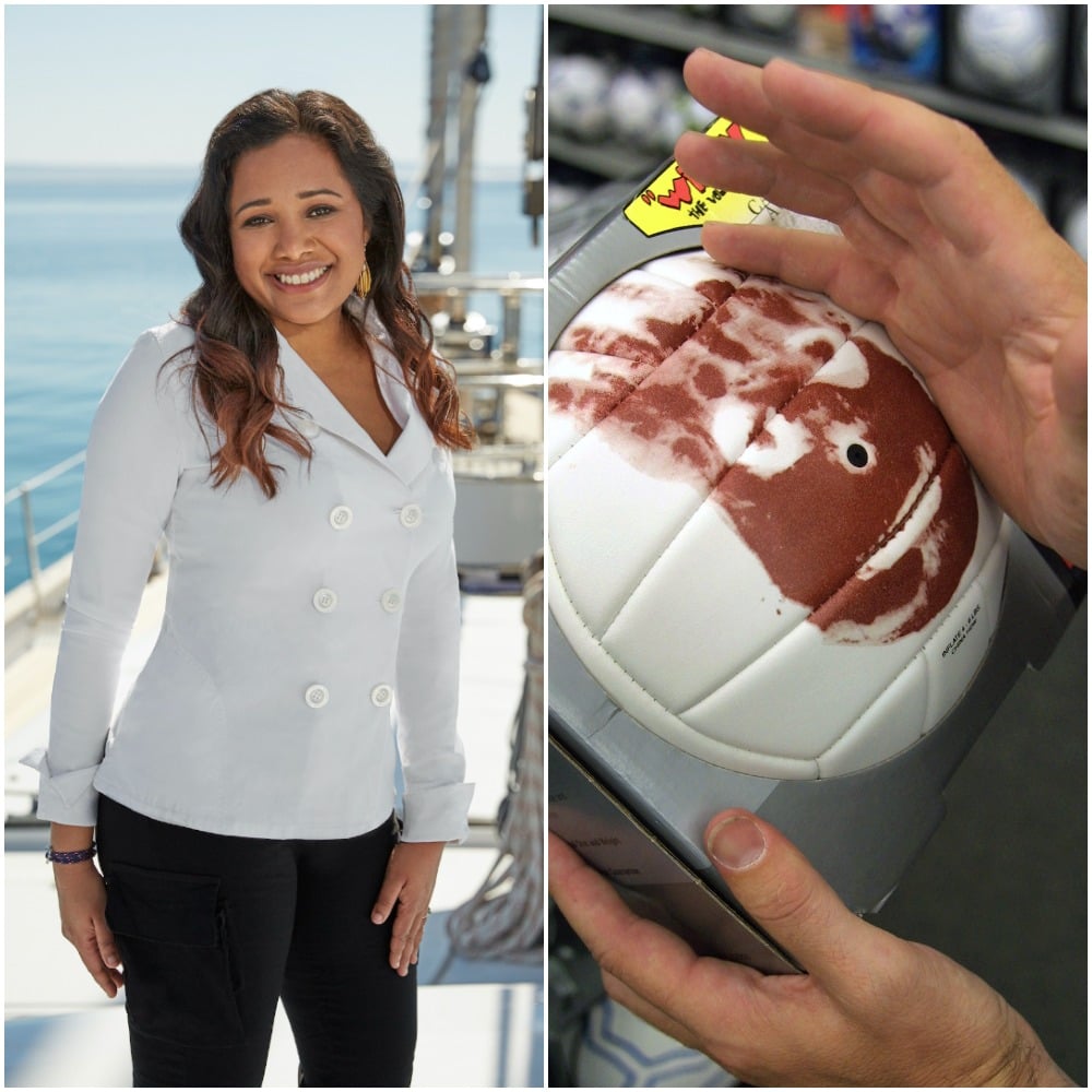 Below Deck Sailing Yacht's Chef Natasha de Bourg and Castaway volleyball 