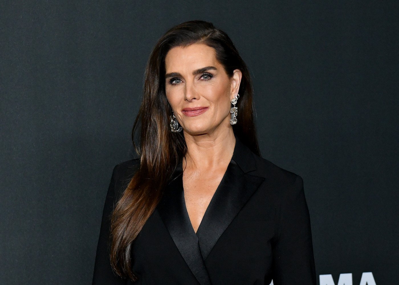 Brooke Shields attends MoMA's 12th-annual Film Benefit Presented by Chanel Honoring Laura Dern in November 2019, in New York City