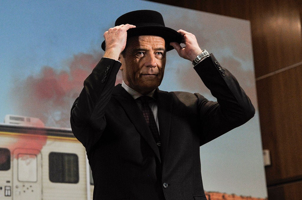 Bryan Cranston speaks with his black 'Heisenberg Hat' from 'Breaking Bad'.