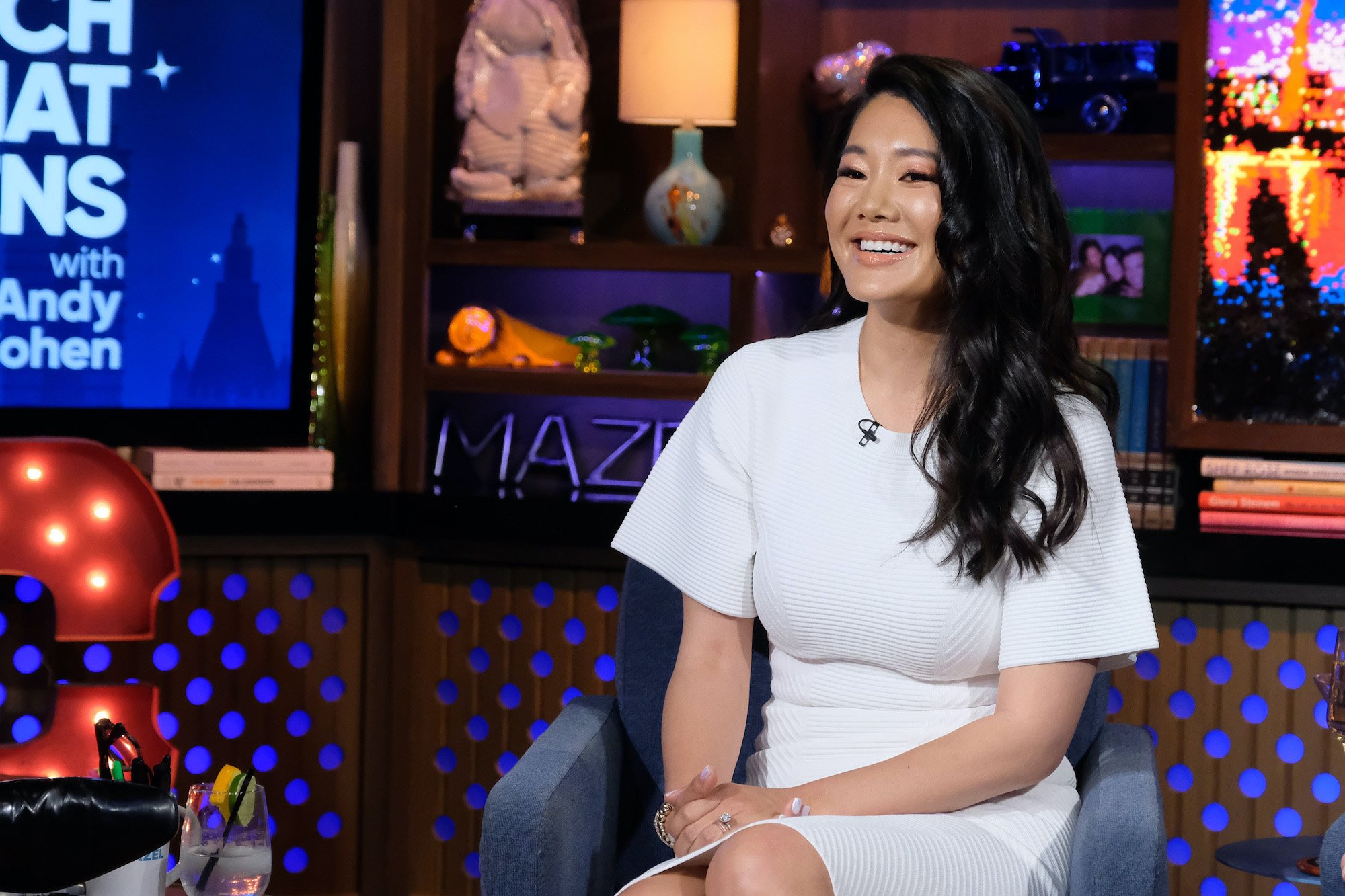 Crystal Kung Minkoff of Real Housewives of Beverly Hills laughing
