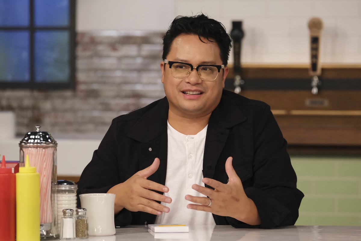 Dale Talde judging on season 18 of 'Top Chef' in an episode that that was filmed in September 2020