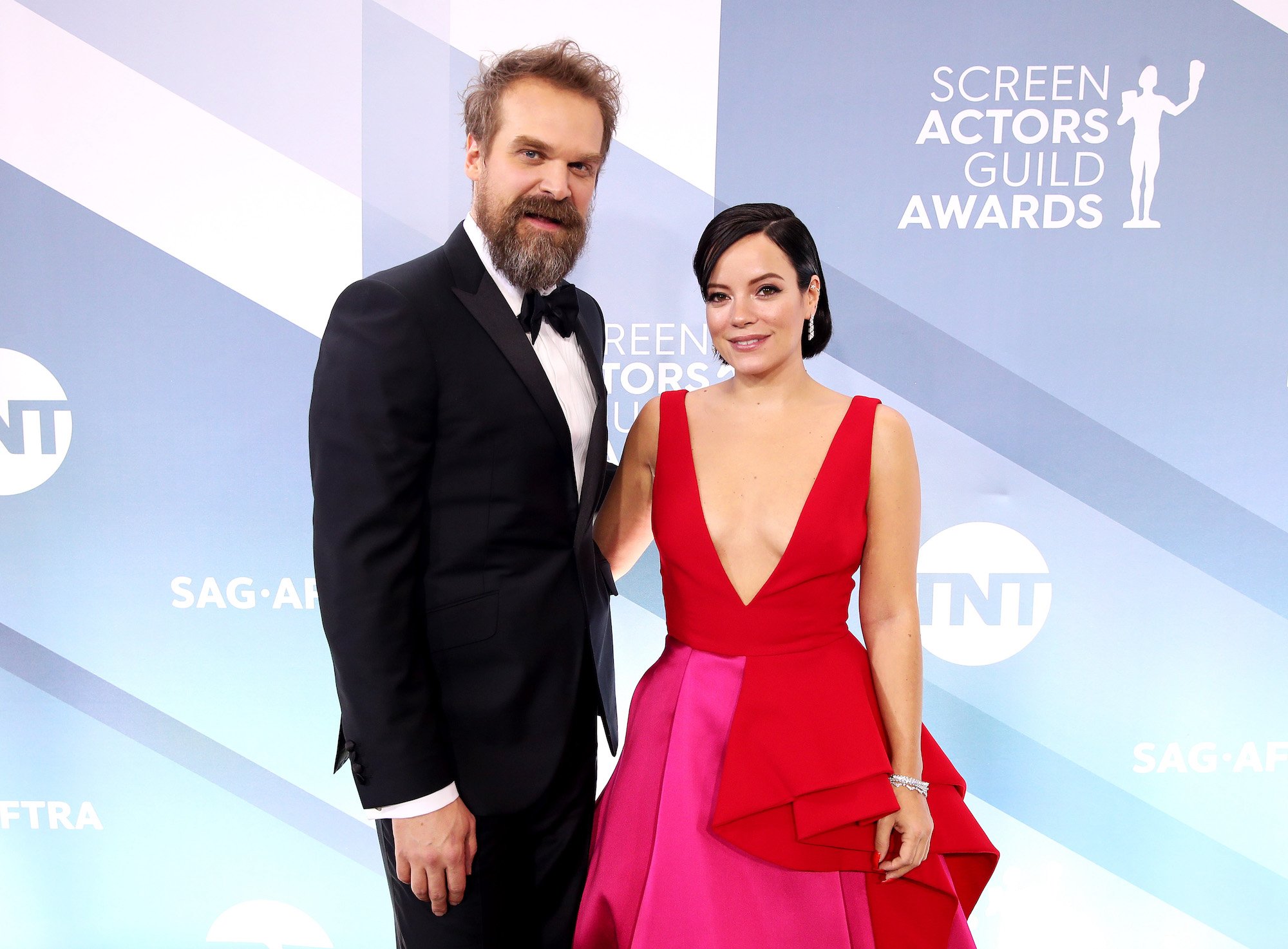 David Harbour and Lily Allen