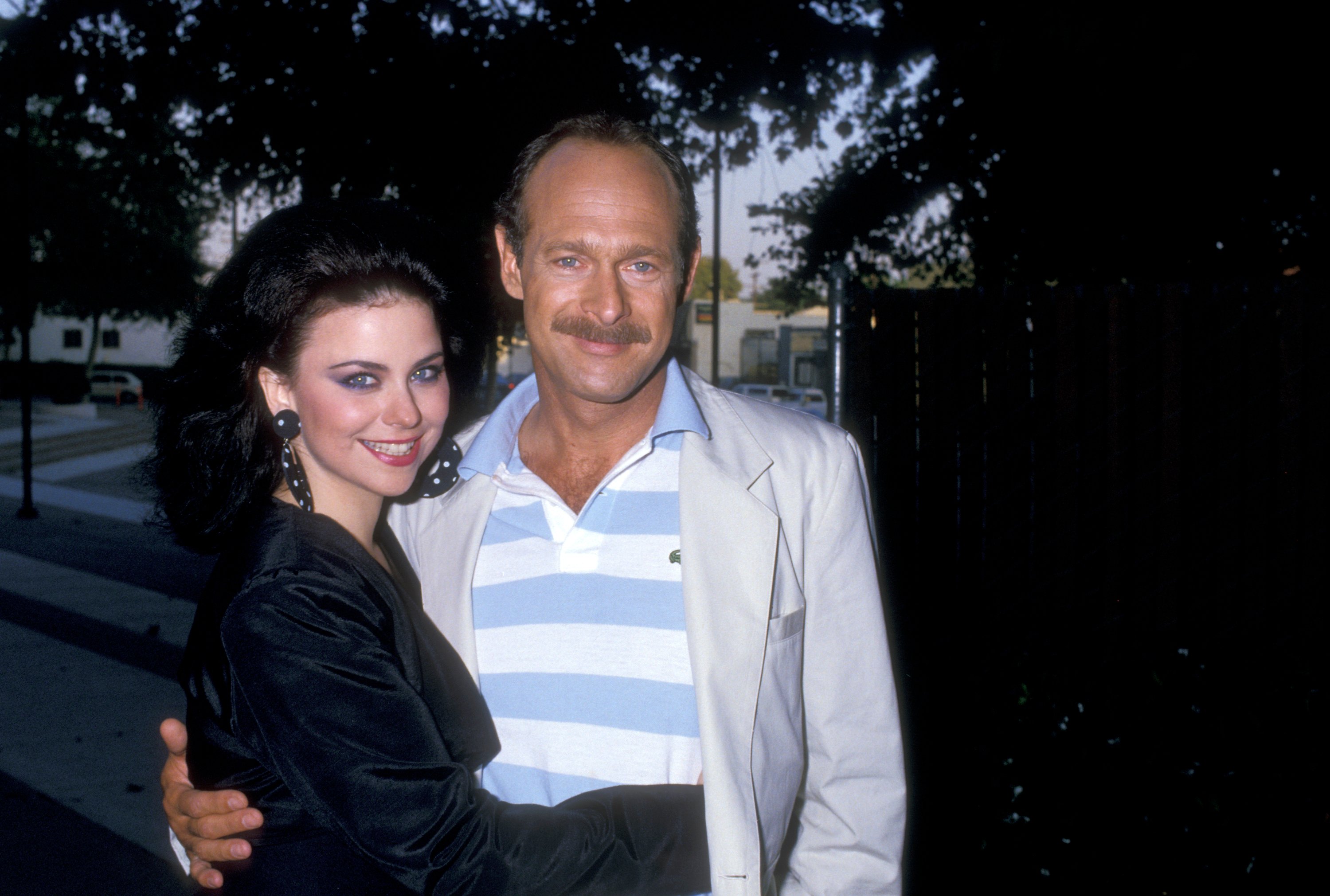 Delta Burke with her husband, Gerald McRaney pose for a photo together at Pacific Design Center