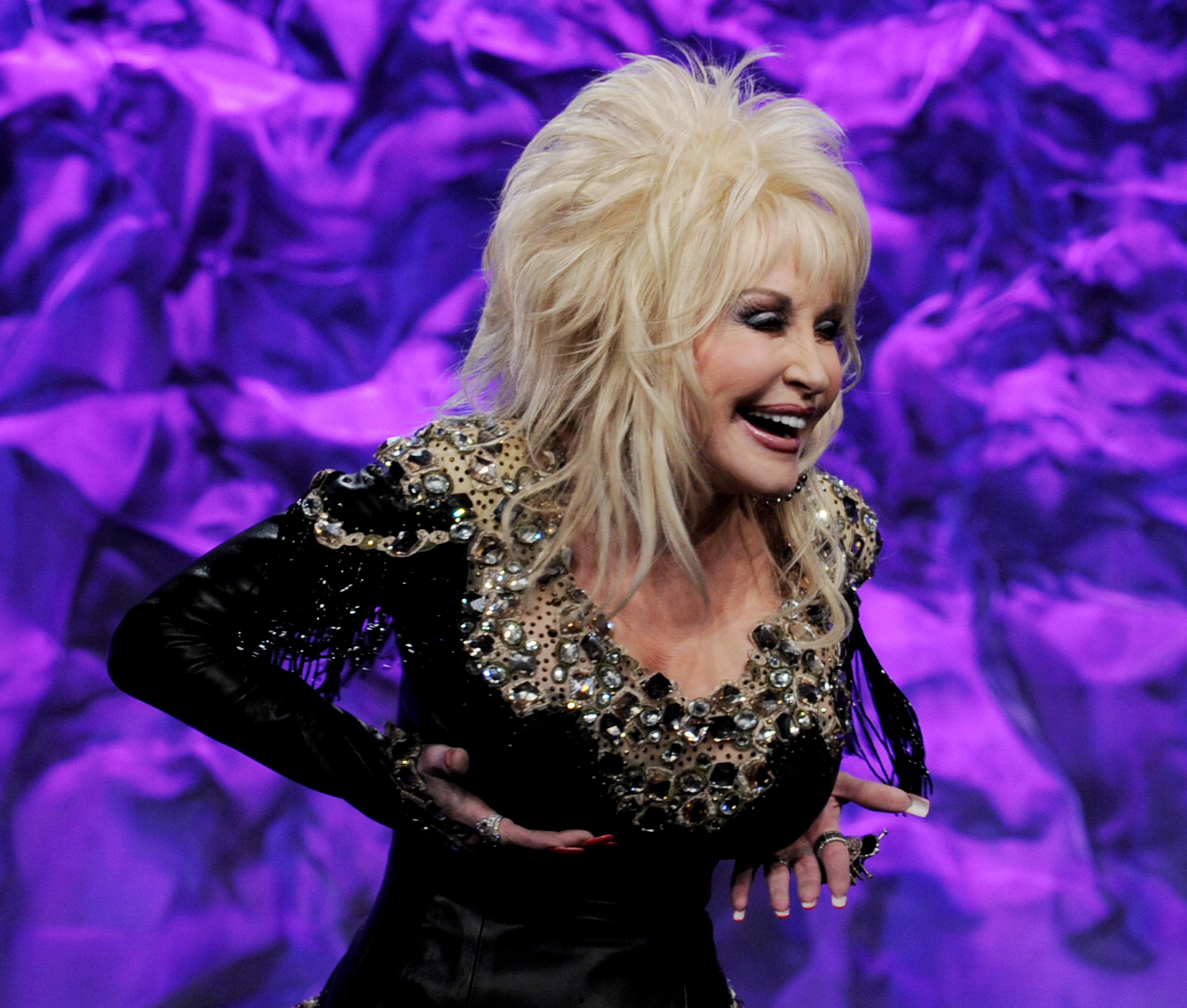 Dolly Parton on stage at the 22nd Annual GLAAD Media Awards.