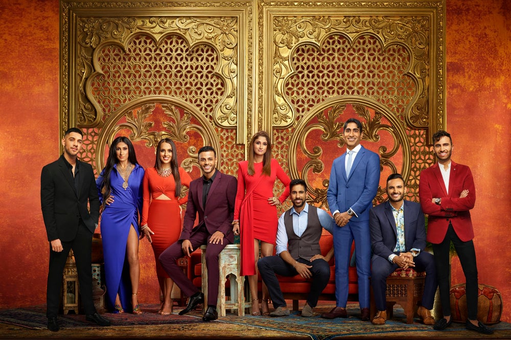 Family Karma Season 2 cast photo: Rishi Karamchandani, Bali Chainani, Monica Vaswani, Brian Benni, Anisha Ram, Amrit Kapai, Vishal Parvani, Shaan Patel, Dillon Patel 