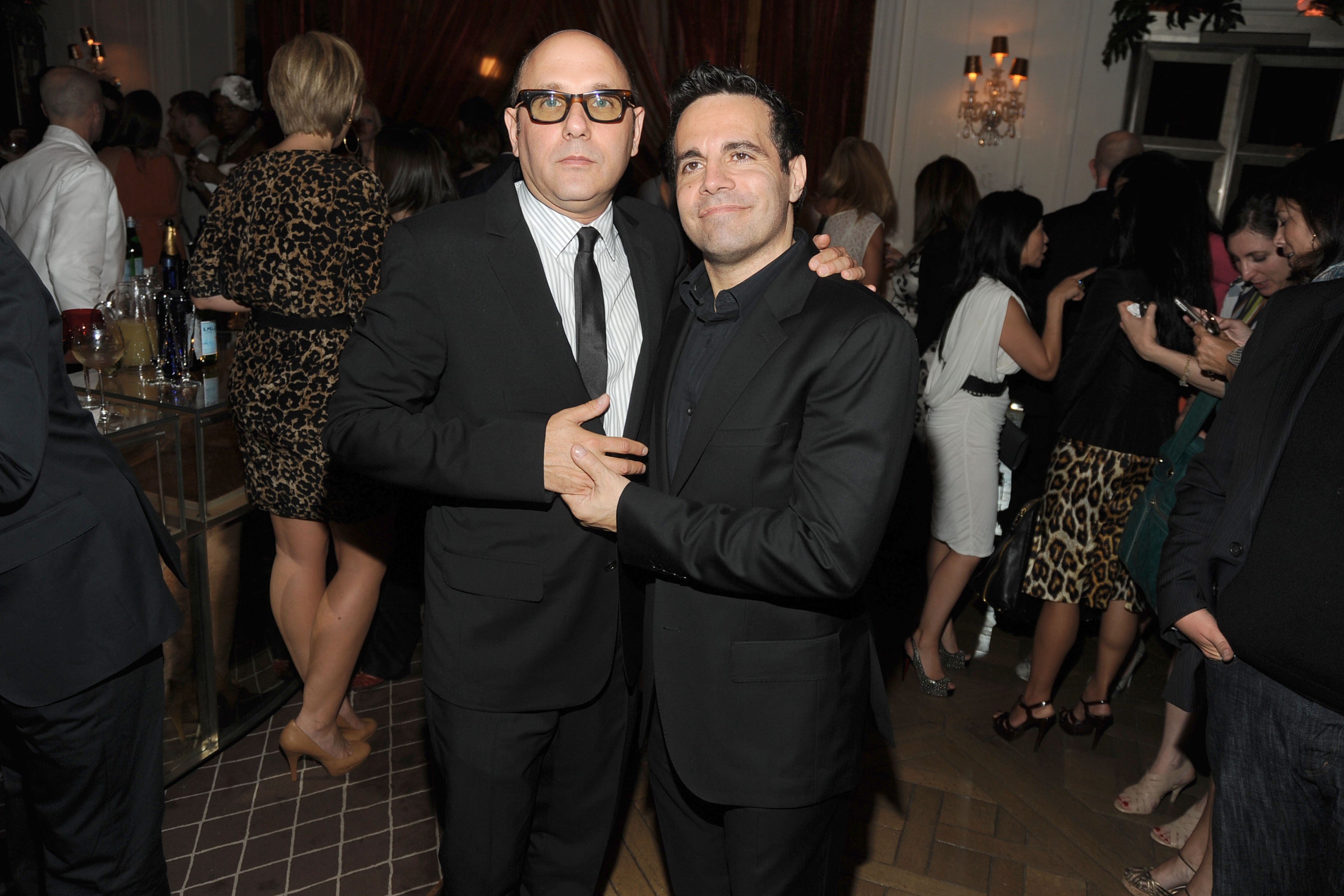 Willie Garson and Mario Cantone pose together at the 'Sex and the City 2' After Party at Bergdorf Goodman in 2010