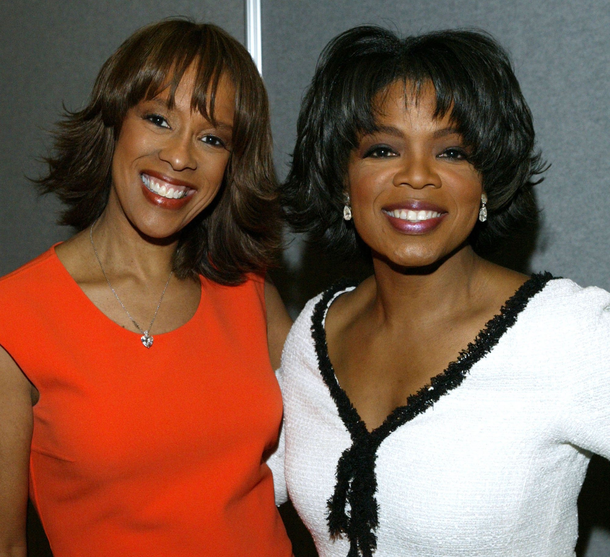 Gayle King and Oprah Winfrey attending the 2004 Distinguished Service Awards