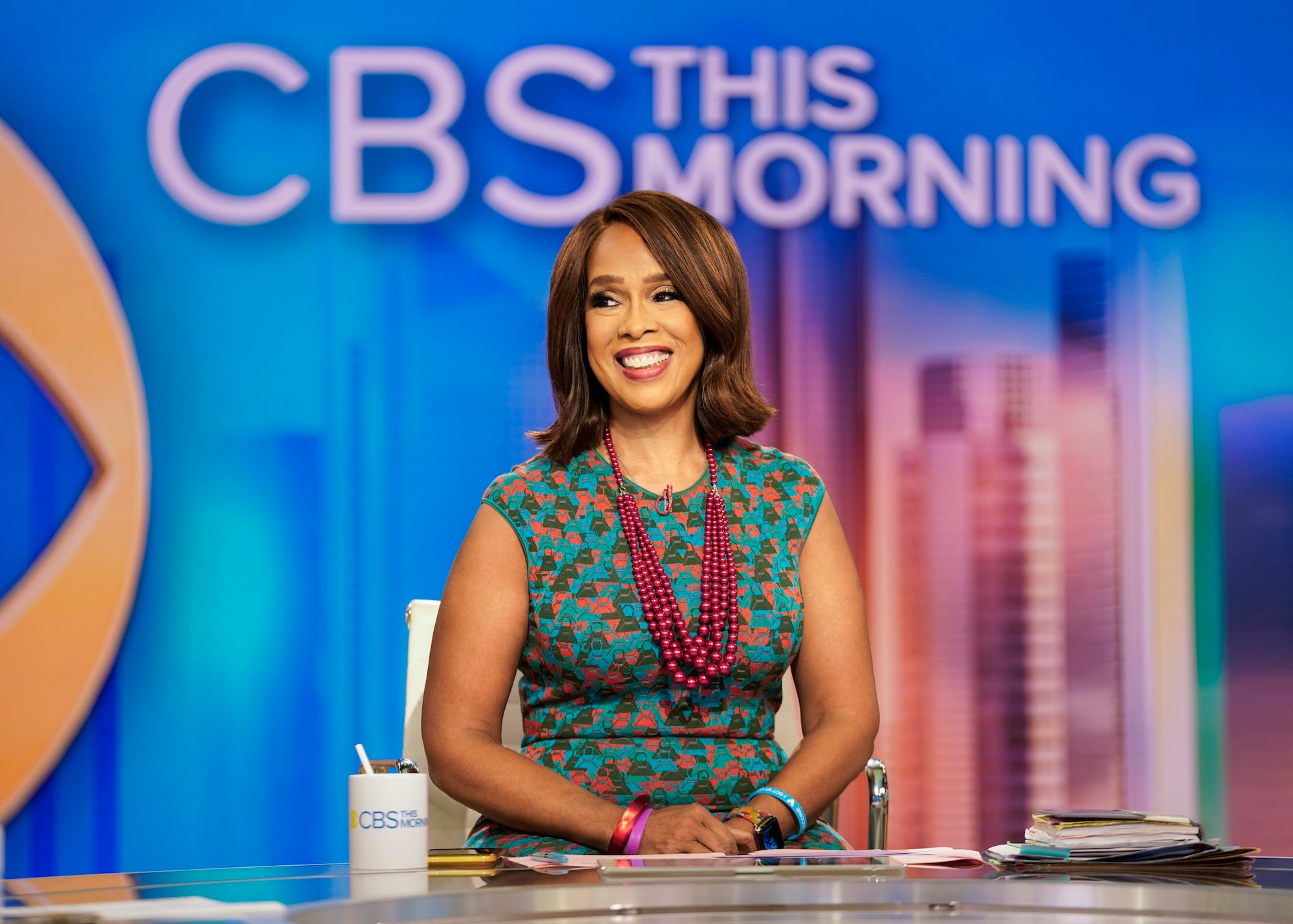 A screengrab of Gayle King hosting CBS This Morning
