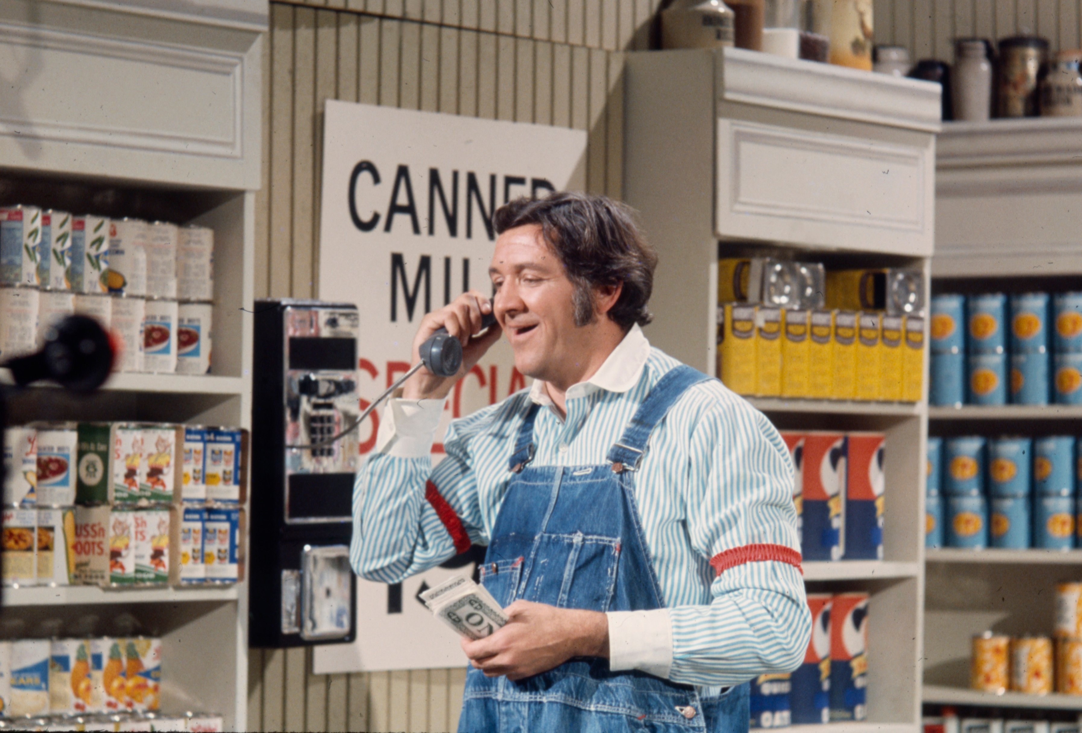 George Lindsey as Goober Pyle in denim overalls on 'The Danny Thomas Special'