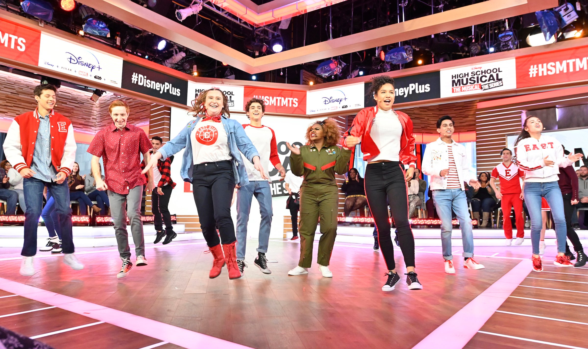 The cast of Disney+'s original series, 'High School Musical: The Musical: The Series' on ABC's 'Good Morning America'