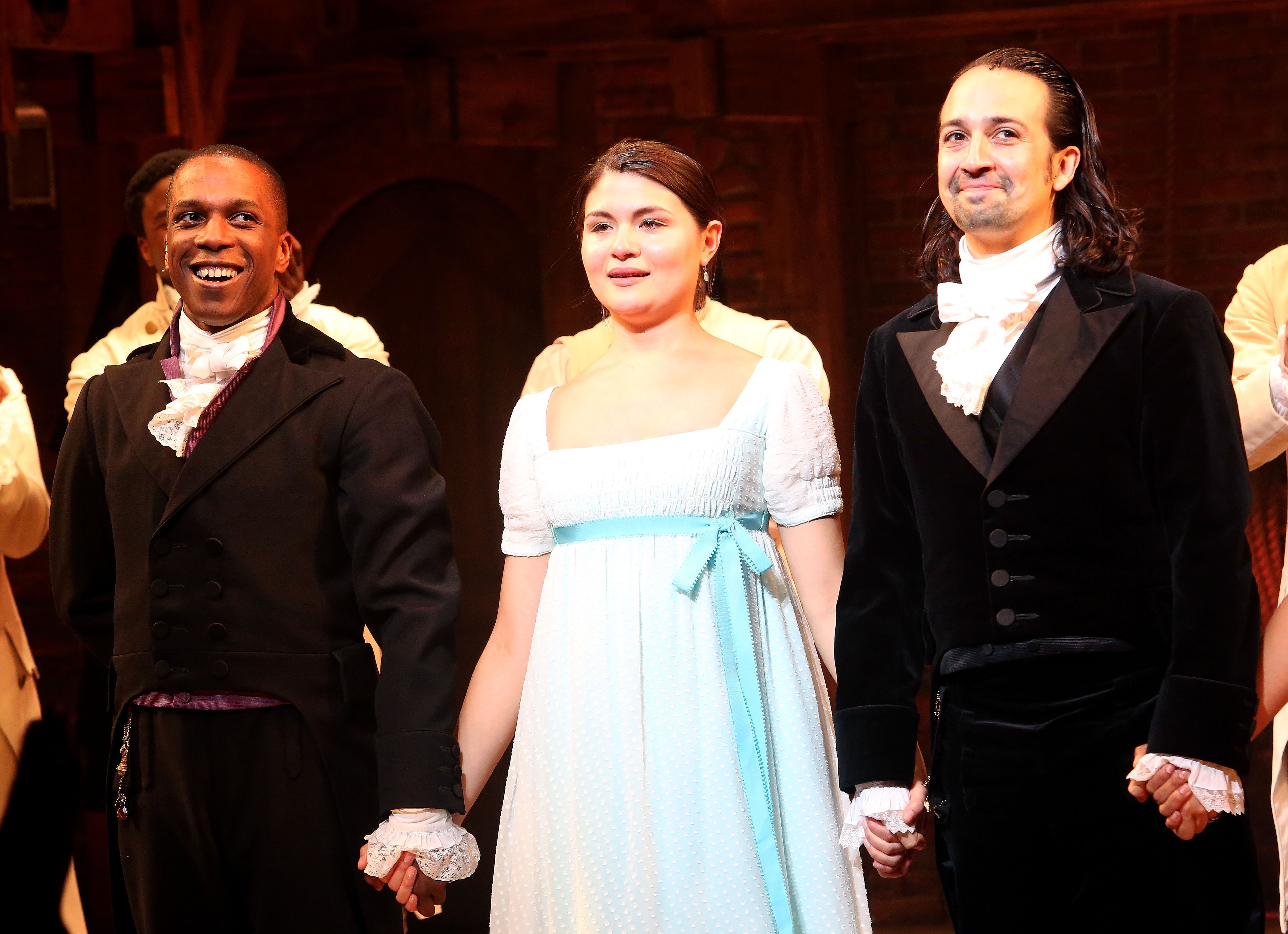 Lin-Manuel Miranda performs his final performance as Alexander Hamilton in 'Hamilton' on Broadway