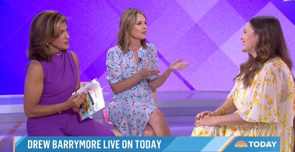 Hoda Kotb, Savannah Guthrie, and Drew Barrymore on 'Today' |