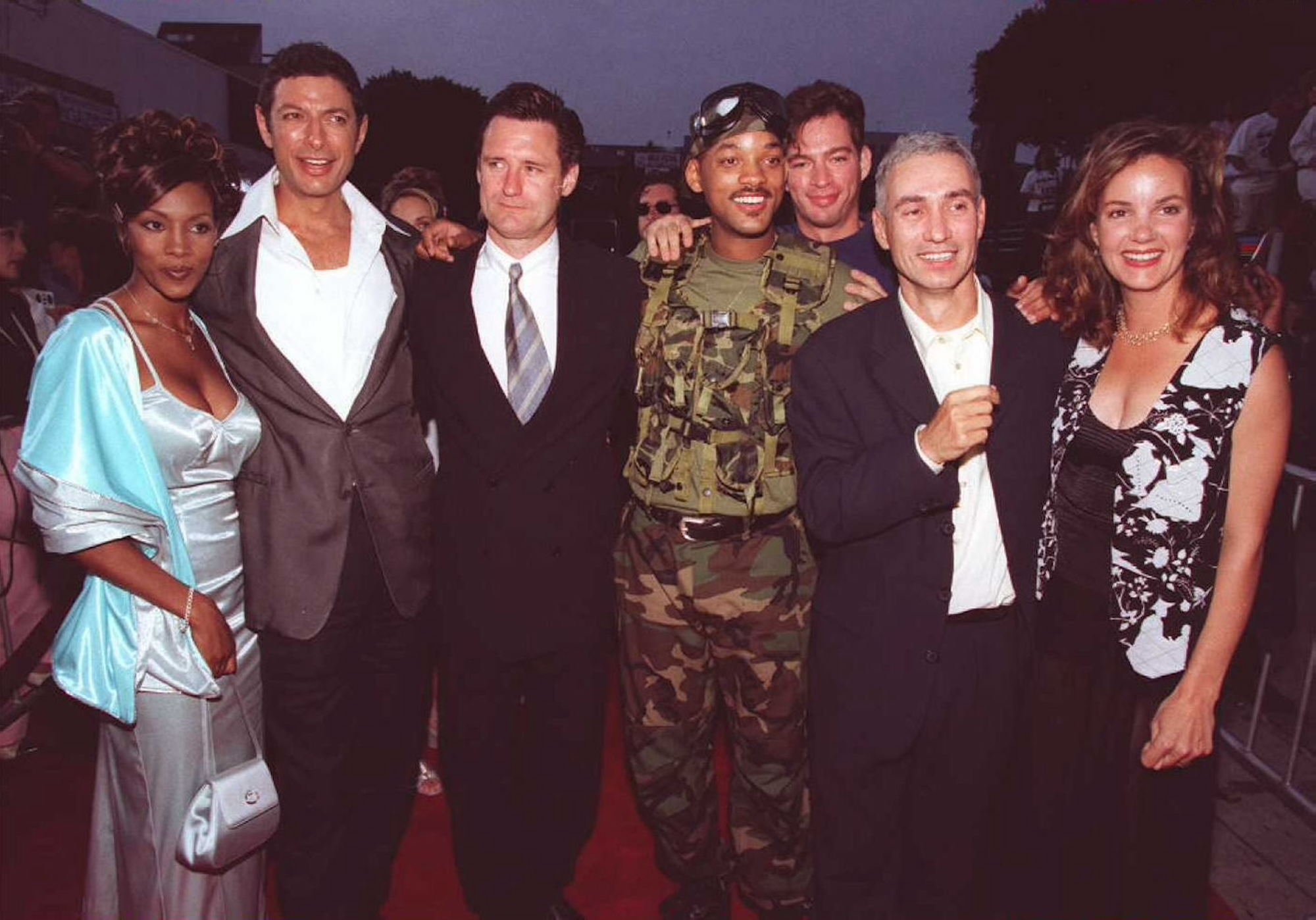 'Independence Day' cast during the film's premiere