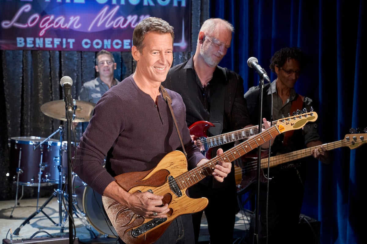 James Denton playing the guitar in an episode of 'Good Witch'