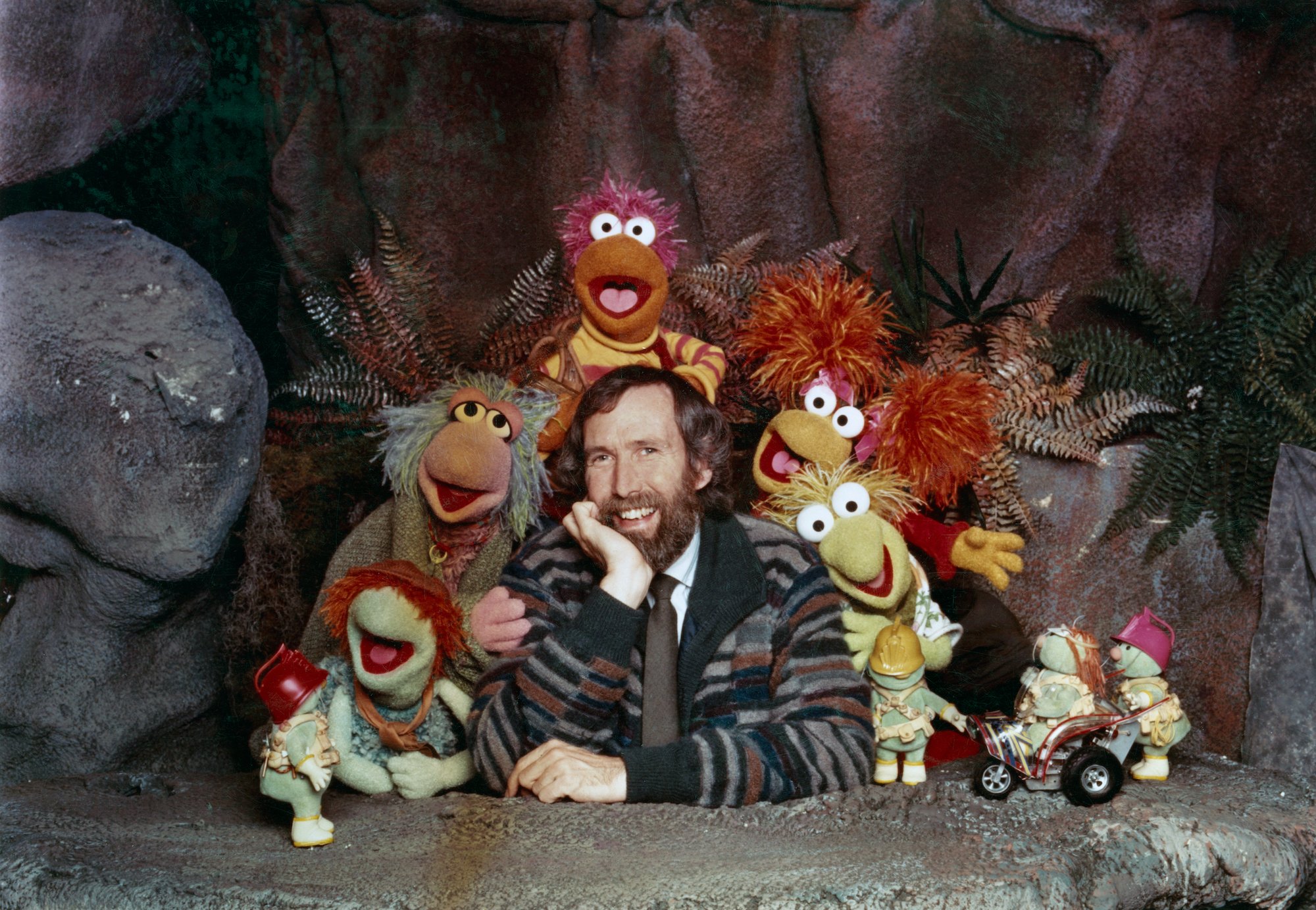 Jim Henson with Muppets cast