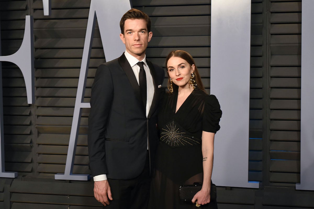 John Mulaney and Anna Marie Tendler attend the 2018 Vanity Fair Oscar Party