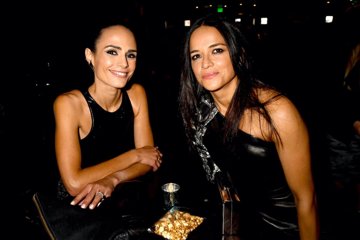 ‘Fast and Furious’ stars Jordana Brewster and Michelle Rodriguez both wear black at the 2017 MTV Movie And TV Awards