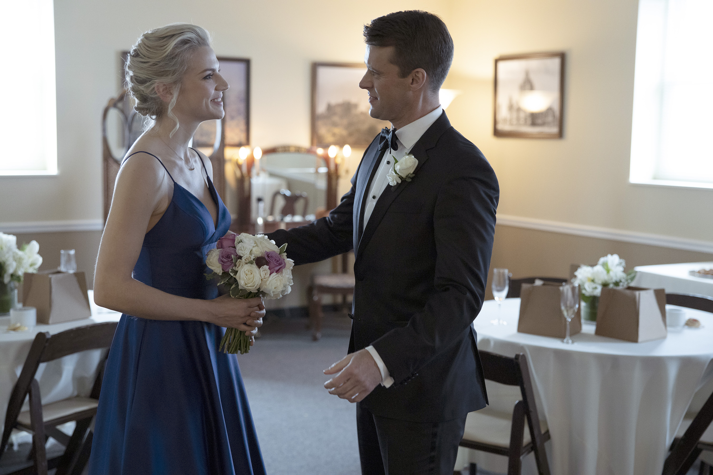 Kara Killmer and Jesse Spencer on 'Chicago Fire'