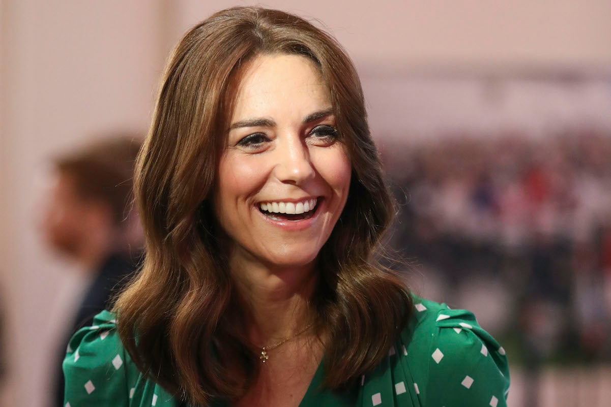 Kate Middleton smiles during an Ireland visit in 2020