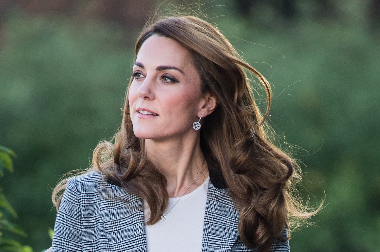 Kate Middleton looking to the side