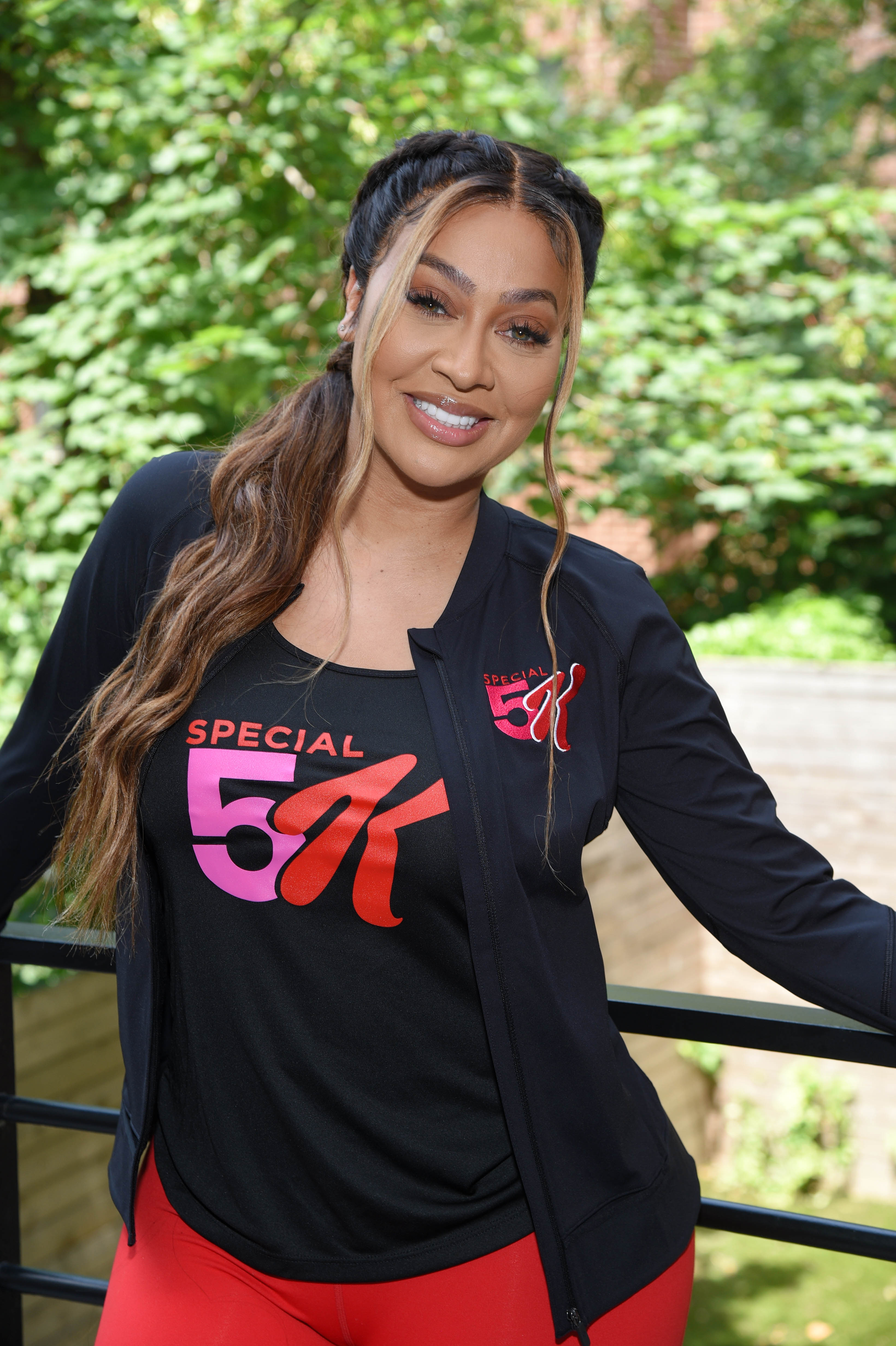 La La Anthony posing for her collaboration with Special K and Black Girls Run!