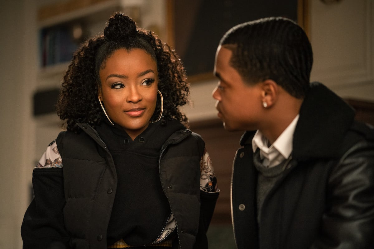 LaToya Tonodeo as Diana Tejada and Michael Rainey Jr. as Tariq St. Patrick in 'Power Book II: Ghost'